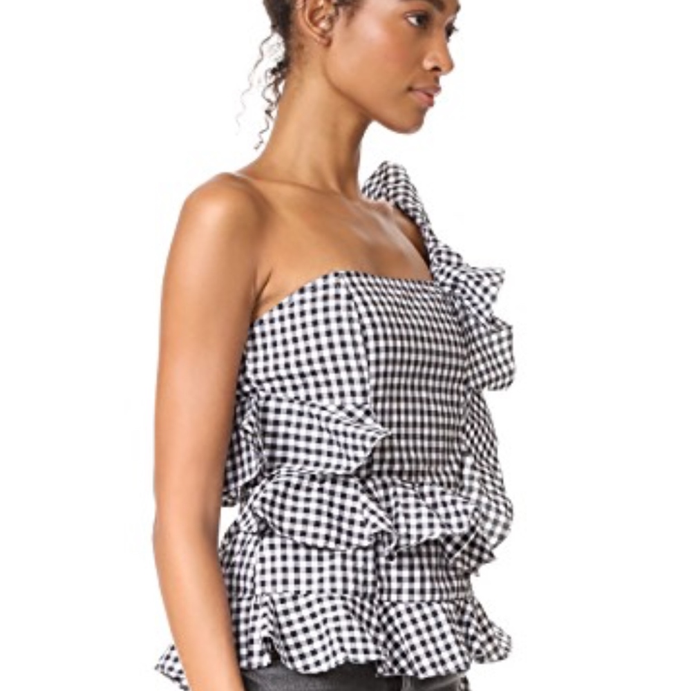 MLM LABEL River Ruffle One Shoulder Top - Picture 2 of 4